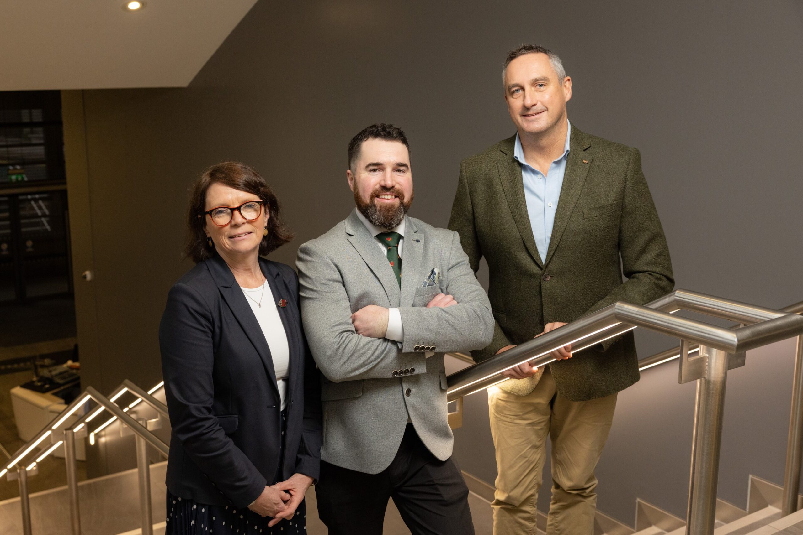 Pictured recently are Nuffield Ireland Chair Gráinne Dwyer, Nuffield Ireland scholar Kenny McCauley and Eoin Lowry, Head of Agri Sector at Bank of Ireland. The Bank, in partnership with Nuffield Ireland, has announced its first sponsorship of a Nuffield Ireland scholar on Wageningen University’s Lighthouse Farm Academy sustainability programme.