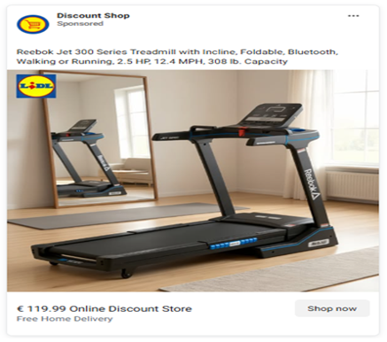 A second example of a Lidl scam advert.