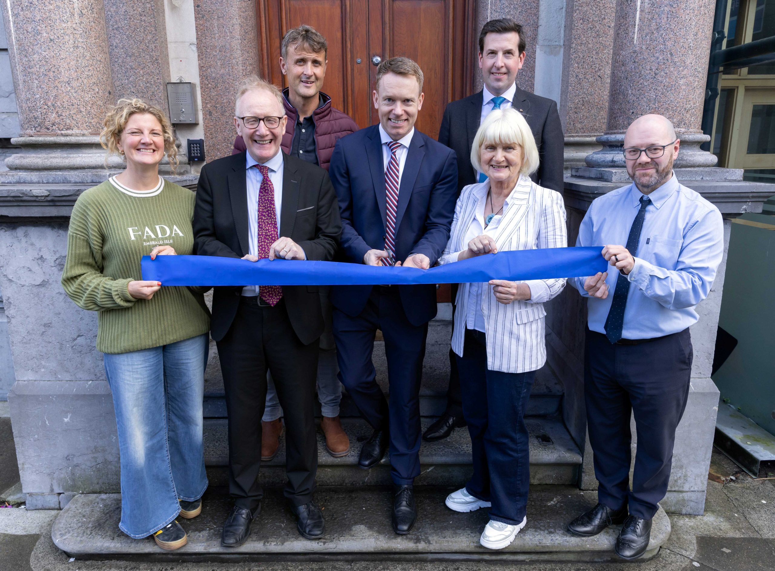 Back row &ndash; Councillor James Gilmartin; and Barry Gallagher, Head of Bank of Ireland - Donegal, Sligo, Leitrim & Roscommon. Front row: Senator Nessa Cosgrove; Frank Feighan TD, Minister of State; Alan Durcan, Distribution Director at Bank of Ireland; Marian Harkin TD, Minister of State and Gerard Scully, Sligo Branch Manager, Bank of Ireland