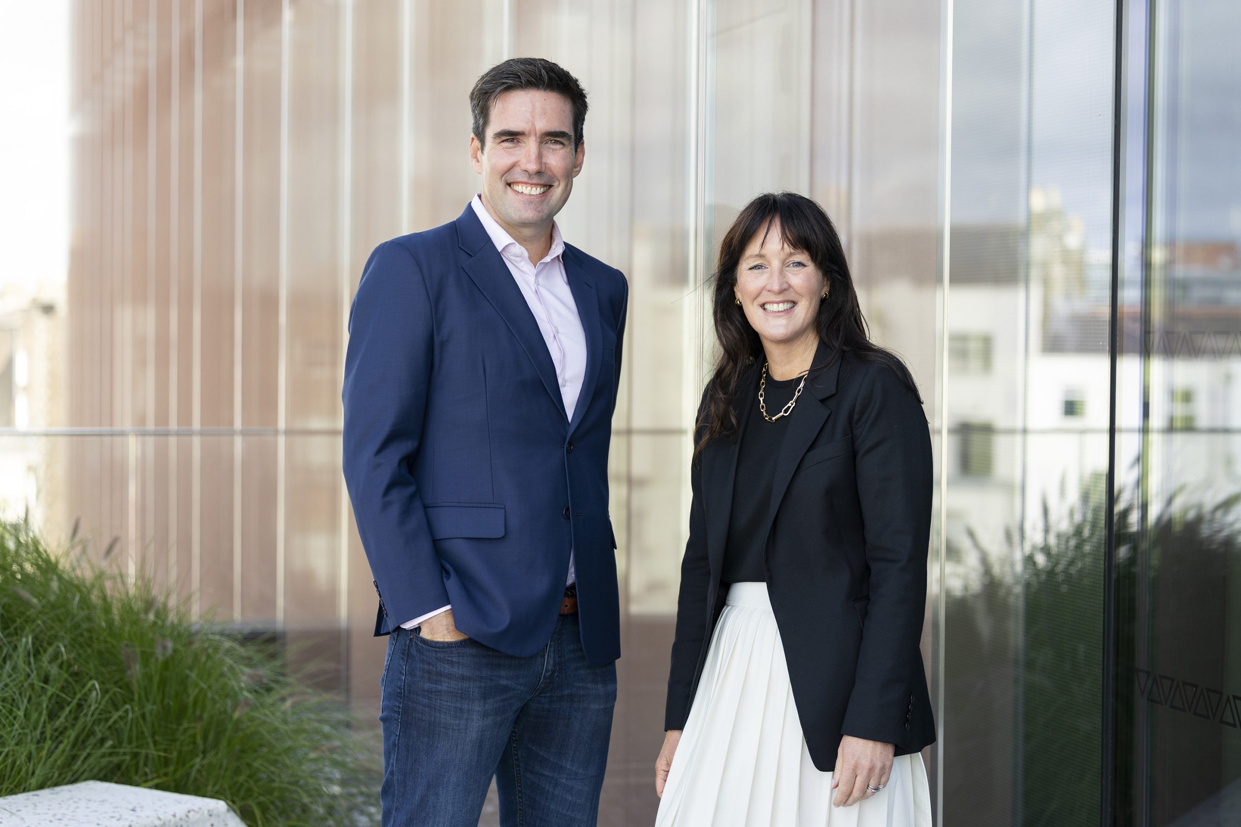 Conor McNamara, Chief Revenue Officer for Europe, the Middle East and Africa at Stripe and Susan Russell, CEO, Retail Ireland, Bank of Ireland.