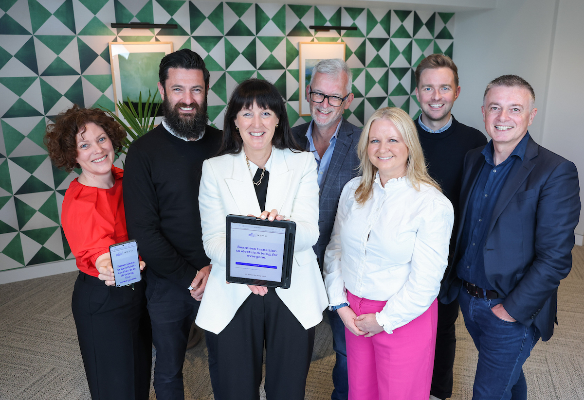 Pictured are Ciara McGuigan, Senior Manager, Customer Insights, Innovation and Experience, Bank of Ireland; Simon Andreucetti, Managing Director, Nevo; Susan Russell, CEO, Retail Ireland, Bank of Ireland; Derek McDermott, Director of Everyday Lending, Bank of Ireland; Karen Kennedy, Senior Sales & Relationship Manager – Motor, Bank of Ireland Finance; Conor O’Boyle, Co-Founder, Nevo; and Conor McCarthy, Head of Customer Propositions and Innovation, Bank of Ireland
